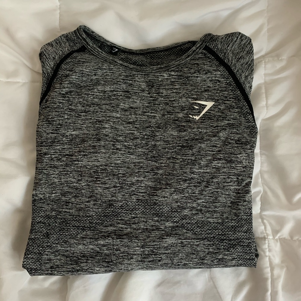 GYMSHARK Marled Workout Top